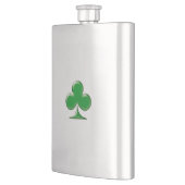 Irish Green Clover Kleeblatt Flachmann (Links)