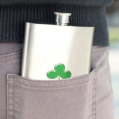 Irish Green Clover Kleeblatt Flachmann (Beispiel)