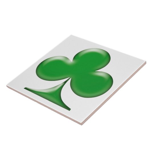 Irish Green Clover Kleeblatt Fliese (Seite)