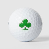 Irish Green Clover Kleeblatt Golfball (Vorderseite)