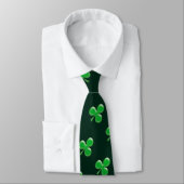 Irish Green Clover Kleeblatt Krawatte (Gebunden)