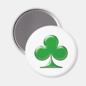 Irish Green Clover Kleeblatt Magnet (Vorderseite/Rückseite)