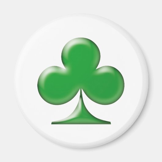 Irish Green Clover Kleeblatt Magnet (Vorne)