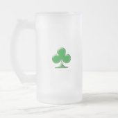 Irish Green Clover Kleeblatt Mattglas Bierglas (Links)