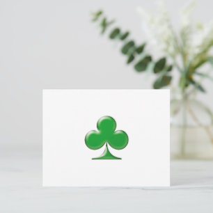 Irish Green Clover Kleeblatt Postkarte