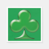 Irish Green Clover Kleeblatt Serviette (Vorderseite)