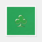 Irish Green Clover Kleeblatt Serviette (Vorderseite)