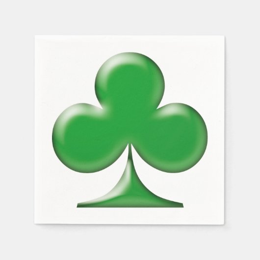 Irish Green Clover Kleeblatt Serviette (Vorderseite)