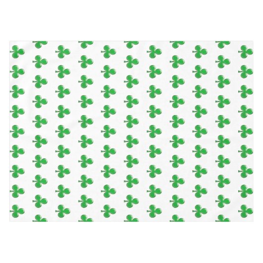 Irish Green Clover Kleeblatt Tischdecke (Vorderseite (Horizontal))