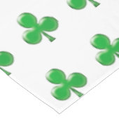 Irish Green Clover Kleeblatt Tischdecke (Schrägansicht)