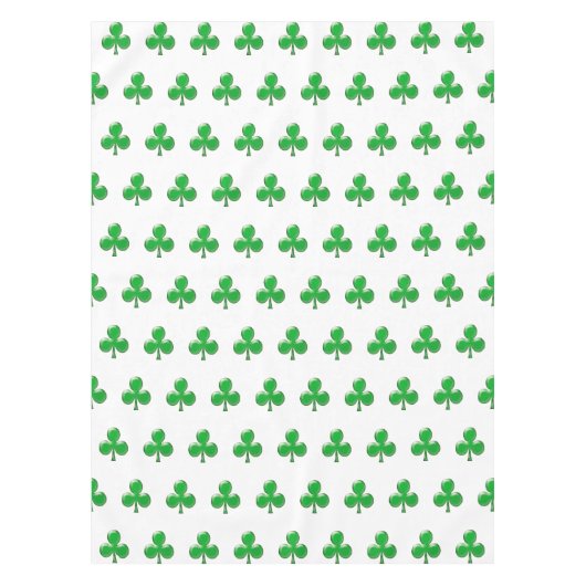 Irish Green Clover Kleeblatt Tischdecke (Vorderseite)