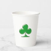 Irish Green Clover Symbol des Saint Patrick's Day Pappbecher (Rückseite)