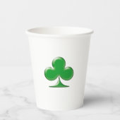 Irish Green Clover Symbol des Saint Patrick's Day Pappbecher (Vorderseite)