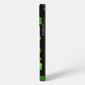 Irish Green Clovers Vier-Blatt Lucky iPhone Hülle (Linke Seite)