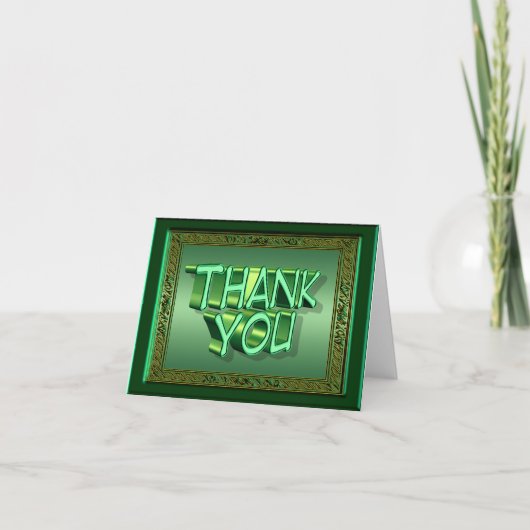 Irish Green Danke Card (Vorderseite)