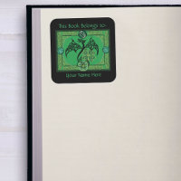Irish Green Dragon Celtic Buchzeichen