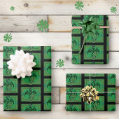 Irish Green Dragon Celtic Geschenkpapier Set