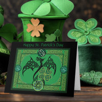 Irish Green Dragon Celtic