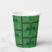 Irish Green Dragon Celtic Pappbecher (Rückseite)