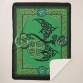 Irish Green Dragon Celtic Sherpadecke (Vorderseite)