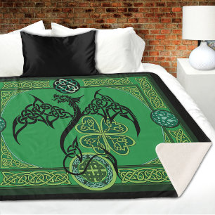 Irish Green Dragon Celtic Sherpadecke