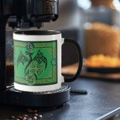 Irish Green Dragon Celtic Tasse