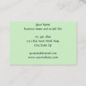 Irish Green Dragon Celtic Visitenkarte (Rückseite)