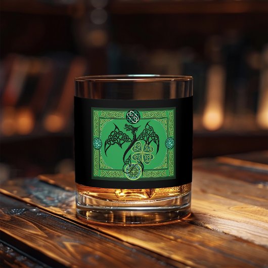 Irish Green Dragon Celtic Whiskyglas