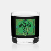 Irish Green Dragon Celtic Whiskyglas (Vorderseite)