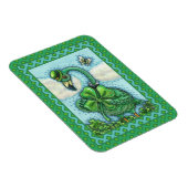 IRISH GREEN FLAMINGO, NIEDLICH GLÜCKLICH ST. PATRI MAGNET (Rechte Seite)
