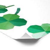 Irish Green Glück Kleeblatt St. Patrick's Day Poster (Ecke)