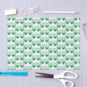 Irish Green Hearts Seidenpapier (Handwerk)