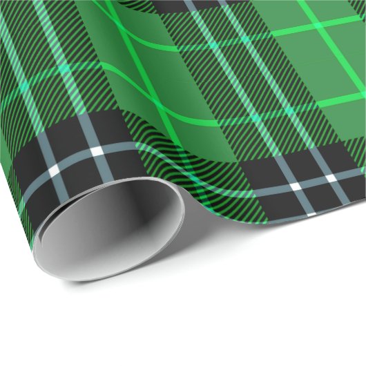 Irish Green Kariert Geschenkpapier (Rolleneckpunkt)