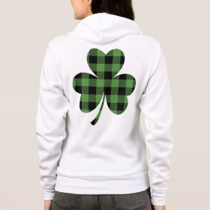 Irish Green Kariert Kleeblatt St Patrick's Day Hoodie