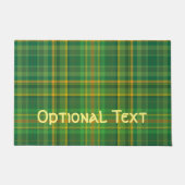 Irish Green Kariert (Tartan) Custom Fußmatte (Vorderseite)