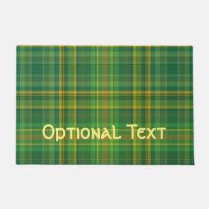 Irish Green Kariert (Tartan) Custom Fußmatte