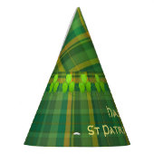 Irish Green Kariert (Tartan) Custom Partyhütchen (Links)