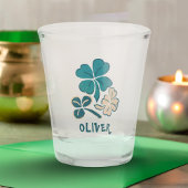 Irish Green Kleeblatt Closing Personalisiert Schnapsglas