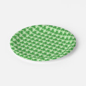 Irish Green Kleeblatt Clover St. Patrick's Day Pappteller (Schrägansicht)