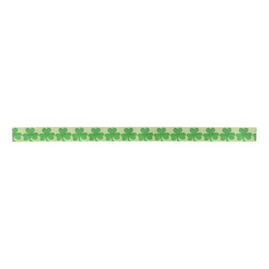 Irish Green Kleeblatt Clover St. Patrick's Day Satinband (Vorderseite)