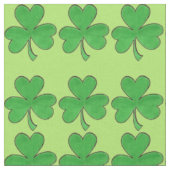 Irish Green Kleeblatt Clover St. Patrick's Day Stoff (Nahaufnahme)