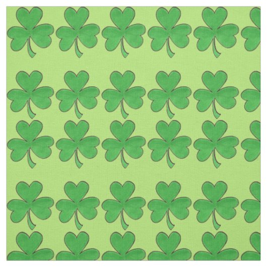 Irish Green Kleeblatt Clover St. Patrick's Day Stoff (Muster)