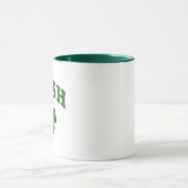 Irish Green Kleeblatt Design Two Tone Coffee Tasse (Zentrum)
