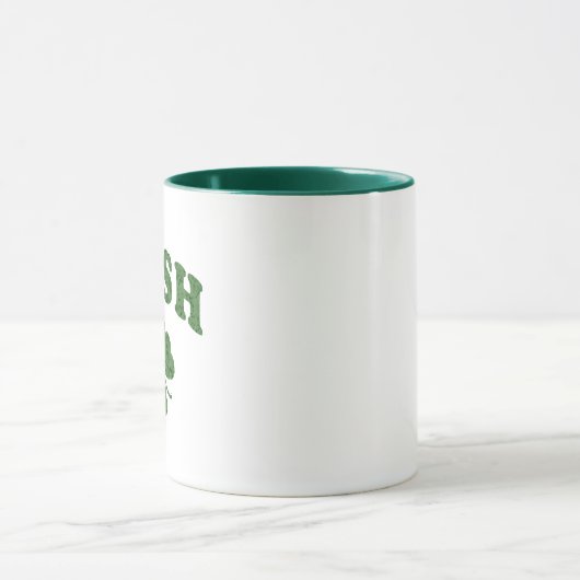 Irish Green Kleeblatt Design Two Tone Coffee Tasse (Zentrum)
