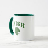 Irish Green Kleeblatt Design Two Tone Coffee Tasse (Vorderseite Links)