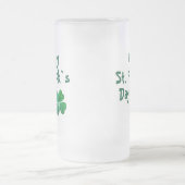 Irish Green Kleeblatt Happy St. Patrick`s Day Mattglas Bierglas (Mittel)