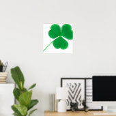 Irish Green Kleeblatt Simple | St. Patrick's Day Poster (Heimbüro)
