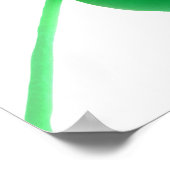 Irish Green Kleeblatt Simple | St. Patrick's Day Poster (Ecke)