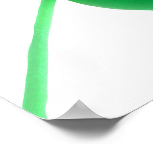 Irish Green Kleeblatt Simple | St. Patrick's Day Poster (Ecke)