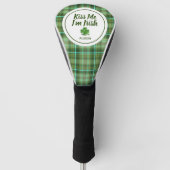 Irish Green Kleeblatt St Patricks Day Monogram Golf Headcover (Vorderseite)